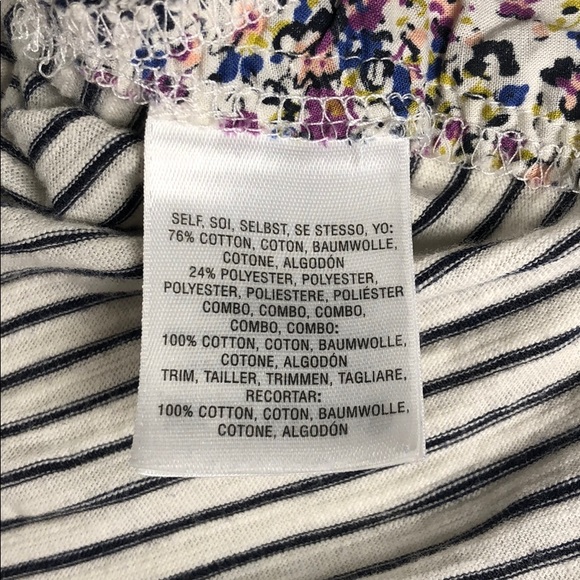 Anthropologie Postmark striped floral top - Picture 6 of 8